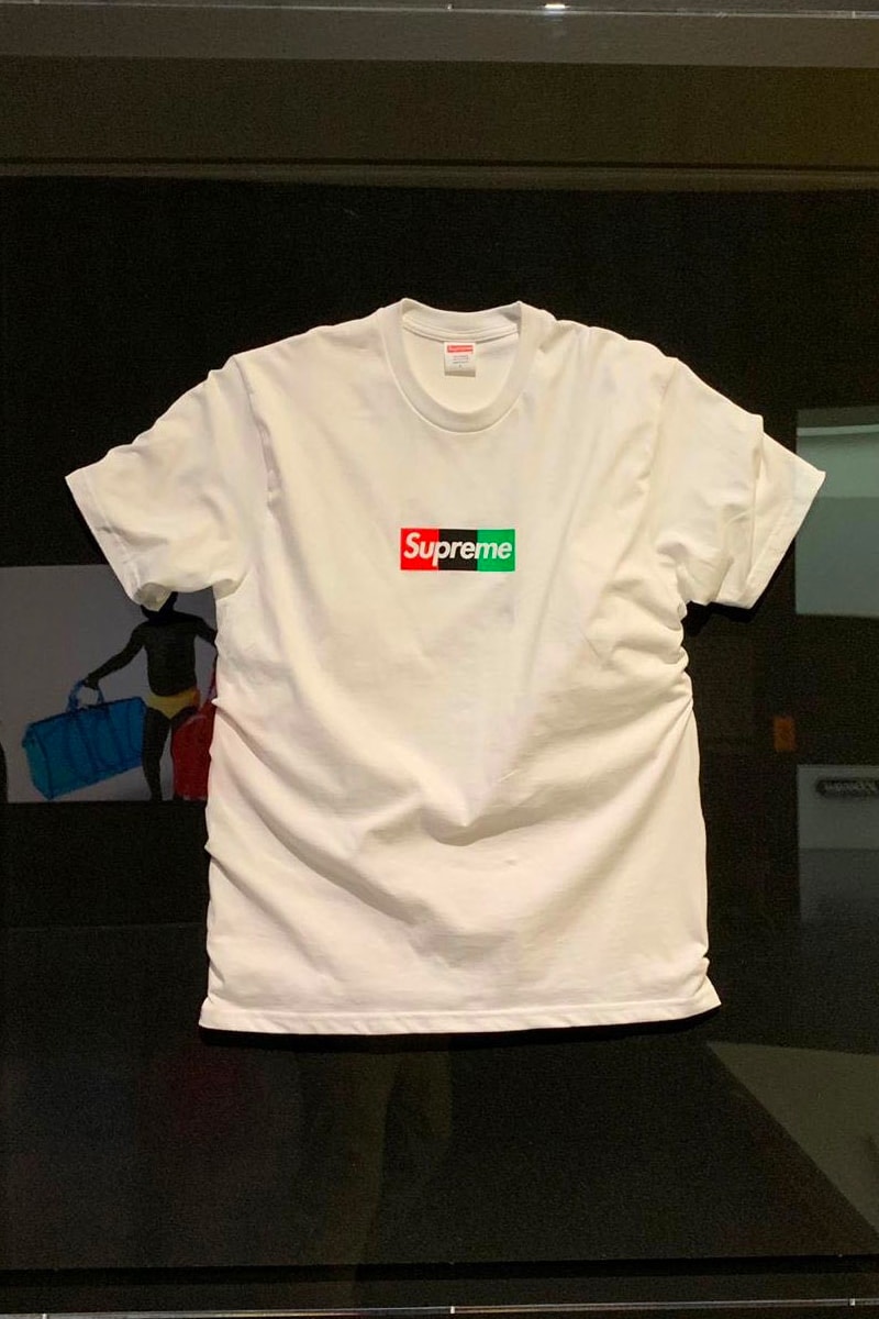 ヴァージル・アブロー x シュプリームのボックスロゴTシャツが販売中 Unreleased Virgil Abloh Supreme MCA Box Logo T-Shirt Sample For Sale Museum of Contemporary Art Chicago Buy Price