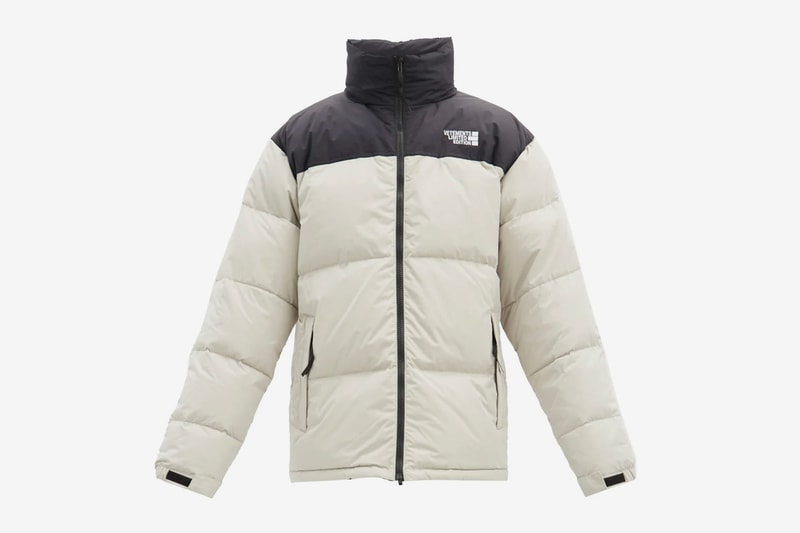 ヴェトモンからノースフェイス的なダウンジャケットが発売 VETEMENTS Padded Down Jacket menswear streetwear fall winter 2020 collection fw20 puffer beige outerwear khaki technical