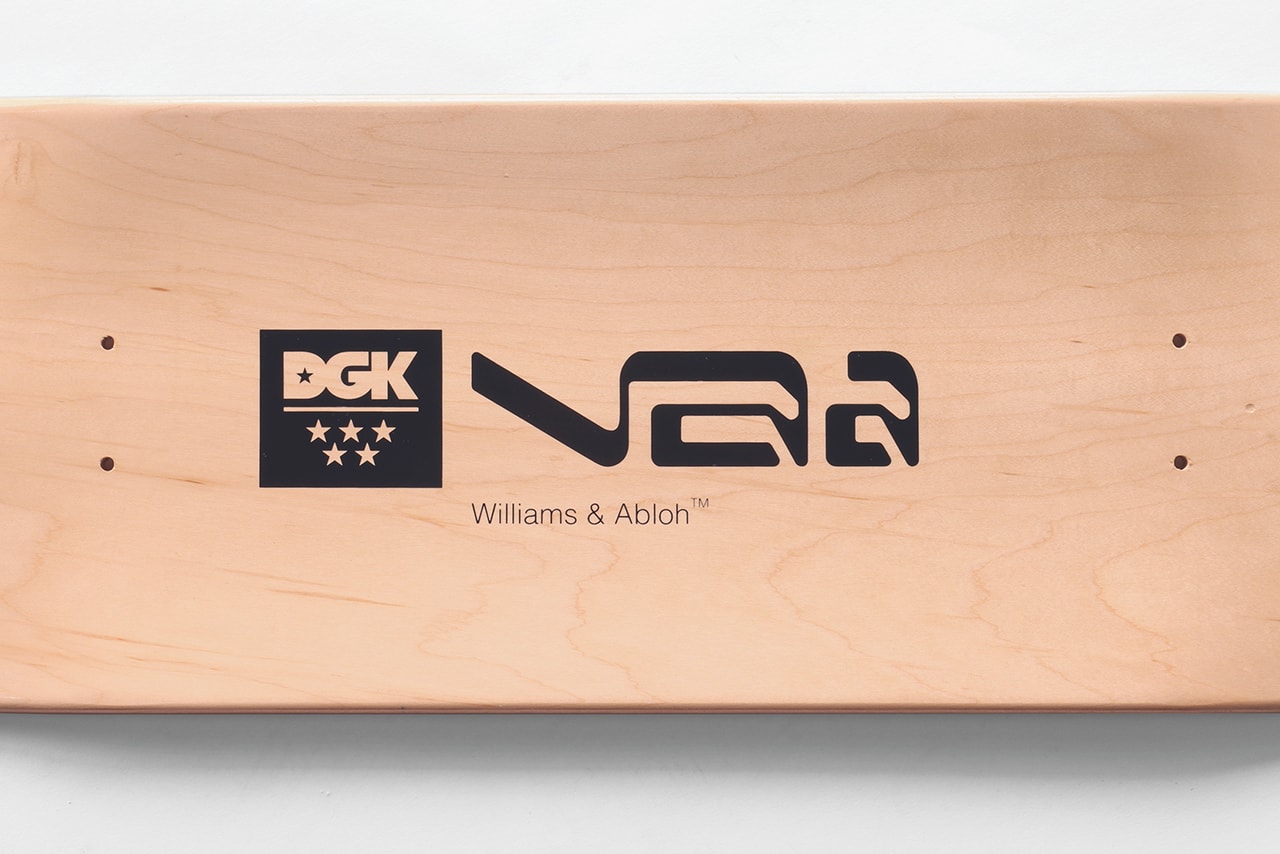 DGK からヴァージル・アブローとのコラボによるスケートデッキが発売 Virgil Abloh Virgil Abloh x DGK Limited Edition Skateboard Design Stevie Williams Saved by Skateboarding Organization 100 Units Art Deck Wood Numbered Engraved Release Information Closer First Look