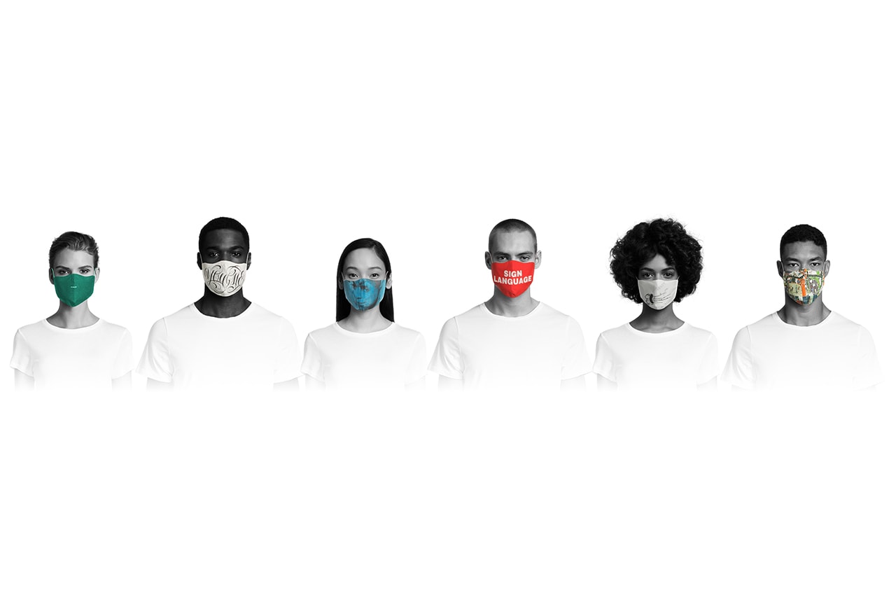 マッチズファッションからバーバラ・クルーガーら6人のアーティストがデザインしたマスクが登場 MATCHESFASHION wedel art collective mask Barbara Kruger