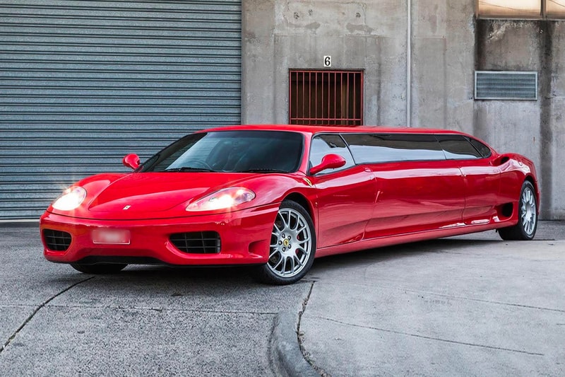 世にも珍しいフェラーリのリムジンが現る ExoticLimo Ferrari 360 Modena Stretch Limo Sale Melbourne Australia Stretch Limo Supercars 