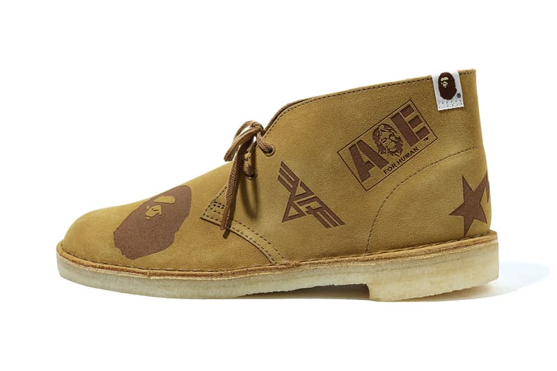 ベイプ x クラークス ア・ベイシング・エイプ A BATHING APE® x Clarks ORIGINALS が初となるコラボフットウェアを発表