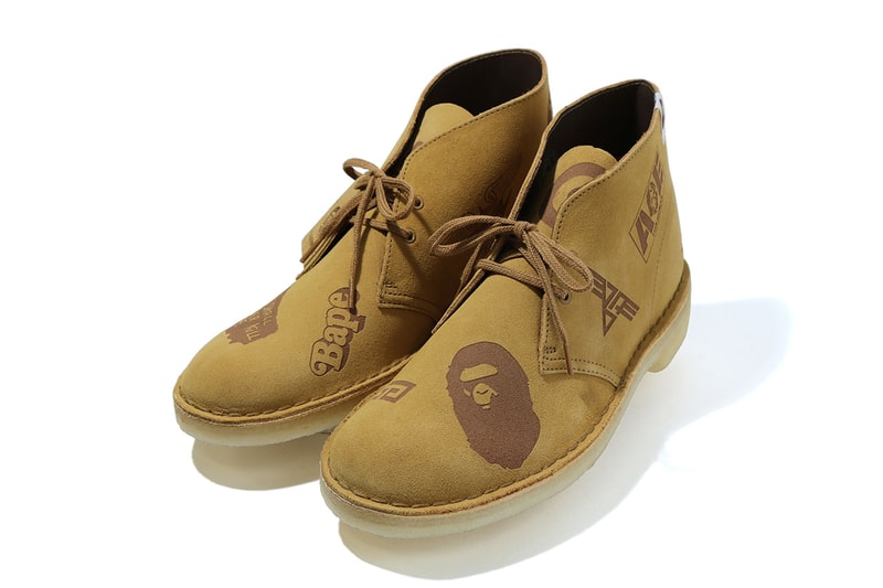 ベイプ x クラークス ア・ベイシング・エイプ A BATHING APE® x Clarks ORIGINALS が初となるコラボフットウェアを発表