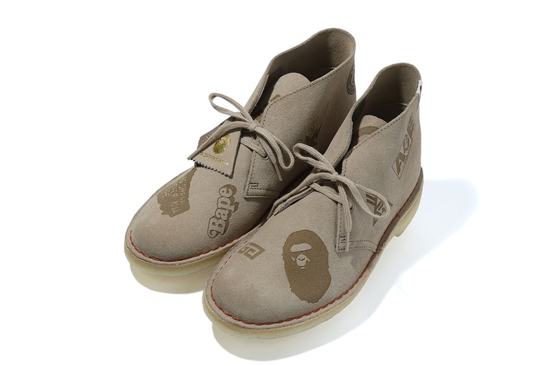 ベイプ x クラークス ア・ベイシング・エイプ A BATHING APE® x Clarks ORIGINALS が初となるコラボフットウェアを発表