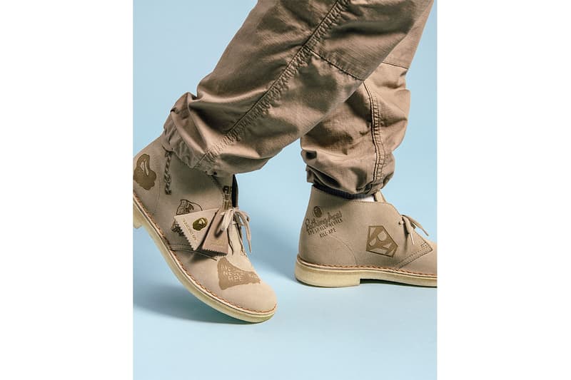 ベイプ x クラークス ア・ベイシング・エイプ A BATHING APE® x Clarks ORIGINALS が初となるコラボフットウェアを発表