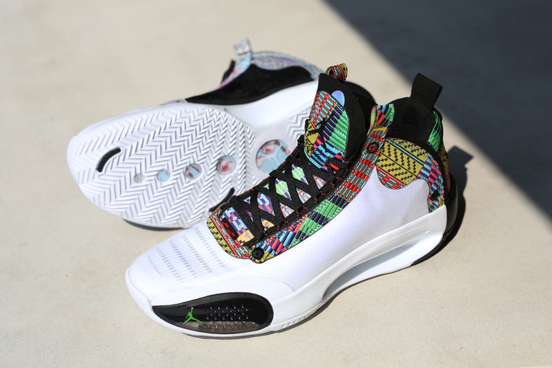 エアジョーダン  Air Jordan 34 八村塁 PEにクローズアップ  rui hachimura