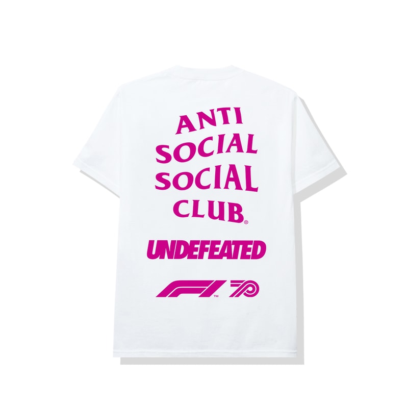 ASSC x アンディフィーテッド x F1のコラボコレクションが登場 アンチ・ソーシャル・ソーシャル・クラブ Anti Social Social Club x Undefeated x Formula 1 collaboration capsule collection 70th anniversary