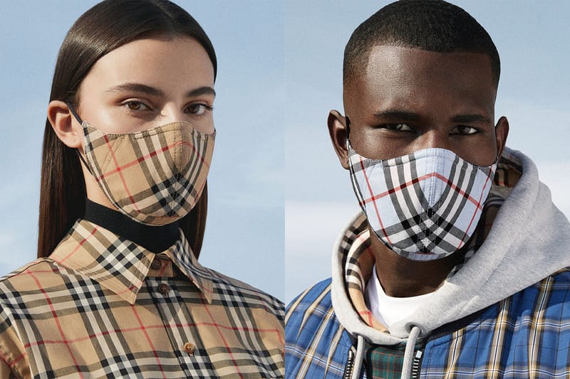 Burberry からヴィンテージチェックのフェイスマスクが発売