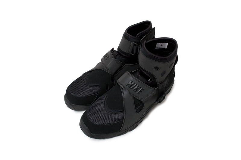 コムデギャルソン x ナイキ Air Carnivoreにクローズアップ COMME des GARÇONS Homme Plus x Nike Air Carnivore の公式ビジュアルが公開COMME des GARÇONS x Nike Air Carnivore Collaboration homme plus japan release date info buy april 2021 colorway 3m reflective high top mid runway