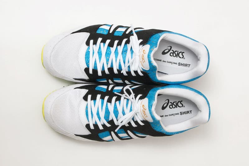 コム デ ギャルソン・シャツ x アシックスから2型のコラボフットウェアがスタンバイ comme-des-garcons-shirt-asics-winjob-cp303-tarther-slip-on-yue-minjun-collaboration-official