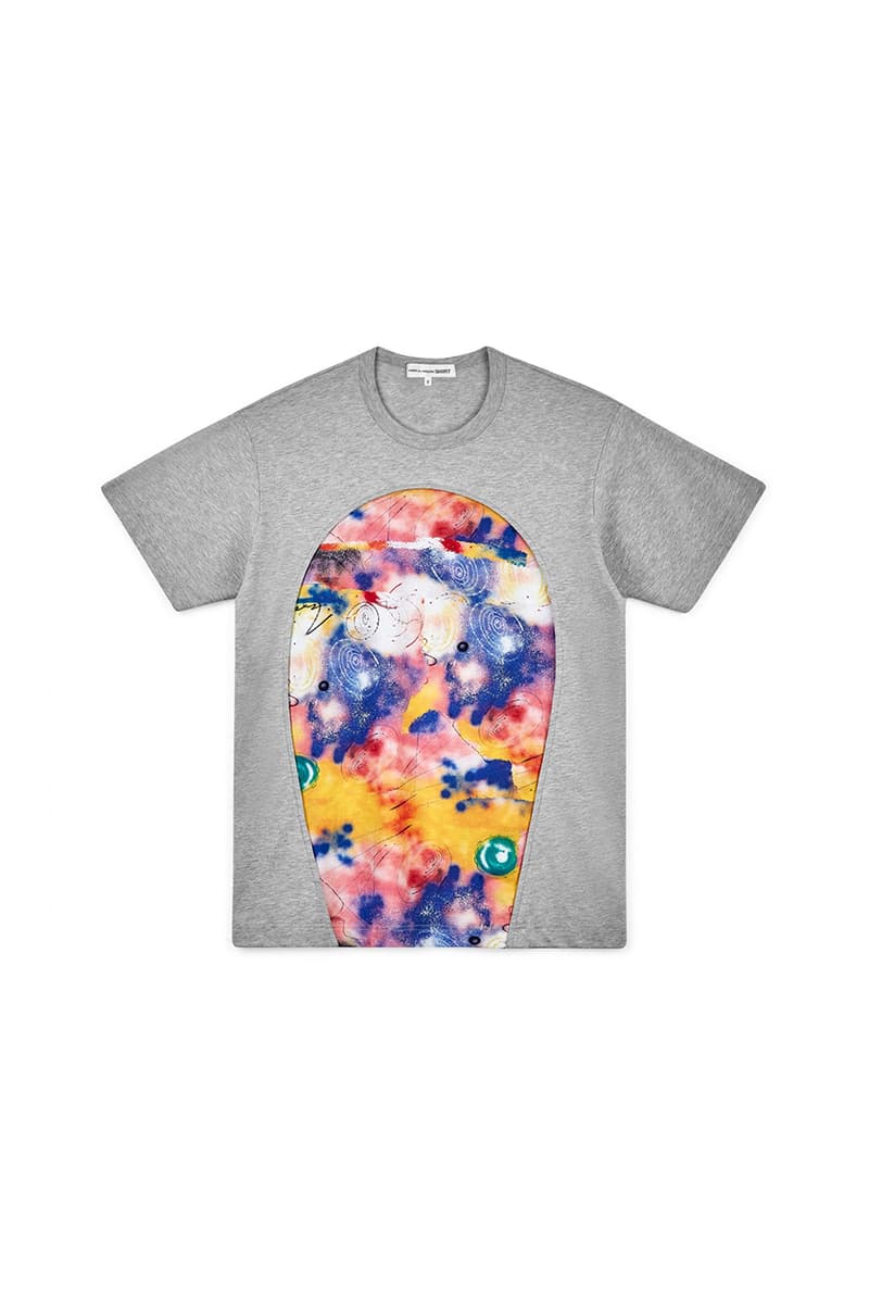 Futura x COMME des GARÇONS SHIRT がコラボコレクションを発表 Futura x COMME des GARÇONS SHIRT Fall/Winter 2020 Collection Collaboration Release Drop Closer Look Shirts Mens Tote Bags Coach Jacket T-Shirts FW20 Rei Kawakubo Graffti Colorful Print
