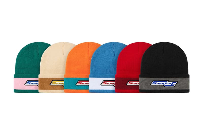 シュプリーム Supreme 2020年秋冬コレクション ビーニー 〈KANGOL（カンゴール）〉〈New Era®（ニューエラ）〉、アニメ『スマーフ（The Smurfs）』、Lee Scratch Perry（リー・スクラッチ・ペリー）といったコラボものや、フーディでも登場したクロス状のボックスロゴをはじめ、グラフィック強めのアイテムからシンプルなデザインまで、今冬の防寒が楽しみになるであろうアイテムが幅広く揃う。