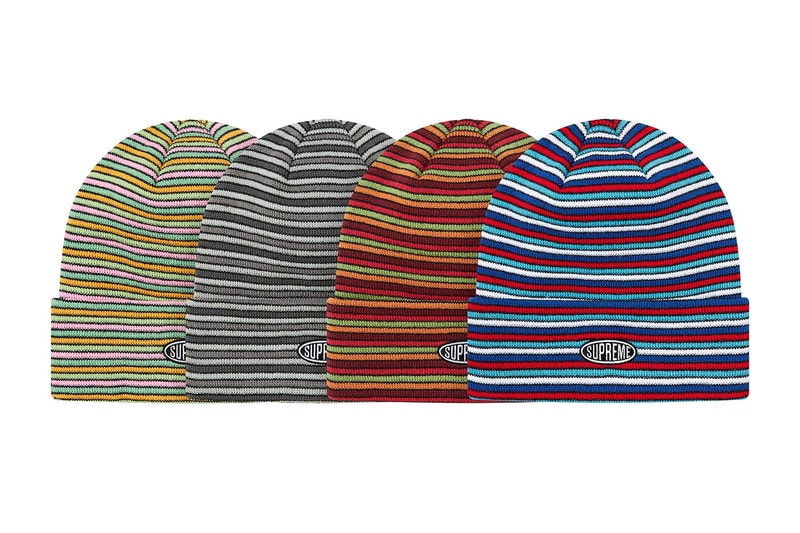 シュプリーム Supreme 2020年秋冬コレクション ビーニー 〈KANGOL（カンゴール）〉〈New Era®（ニューエラ）〉、アニメ『スマーフ（The Smurfs）』、Lee Scratch Perry（リー・スクラッチ・ペリー）といったコラボものや、フーディでも登場したクロス状のボックスロゴをはじめ、グラフィック強めのアイテムからシンプルなデザインまで、今冬の防寒が楽しみになるであろうアイテムが幅広く揃う。