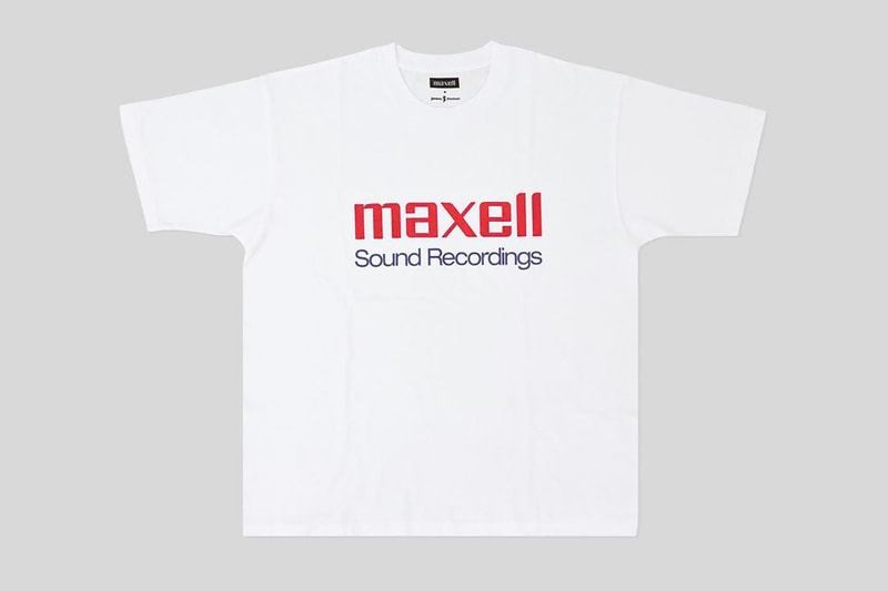 JOURNAL STANDARD と電気メーカー Maxell がコラボTシャツを発表 JOURNAL STANDARD Drops Nostalgic Maxell T-Shirt Collection blown away guy cassette tapes cds music '90s '80s recordings 