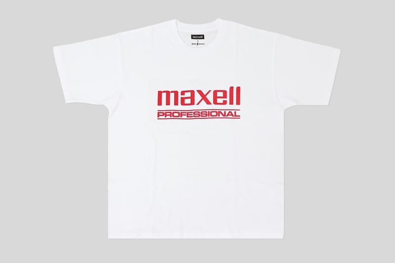 JOURNAL STANDARD と電気メーカー Maxell がコラボTシャツを発表 JOURNAL STANDARD Drops Nostalgic Maxell T-Shirt Collection blown away guy cassette tapes cds music '90s '80s recordings 