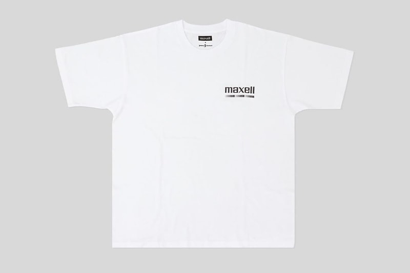 JOURNAL STANDARD と電気メーカー Maxell がコラボTシャツを発表 JOURNAL STANDARD Drops Nostalgic Maxell T-Shirt Collection blown away guy cassette tapes cds music '90s '80s recordings 