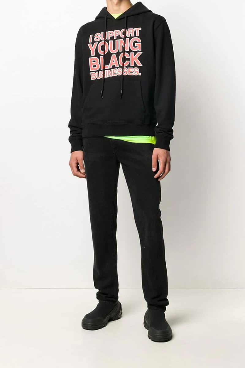 Off-White™️ がチャリティーを目的に新たなプロジェクト “I Support Young Black Businesses”を始動 Off-White™ "Support Young Black Businesses" Hoodie tee shirt charity design release date info buy colorway chicago cred virgil abloh