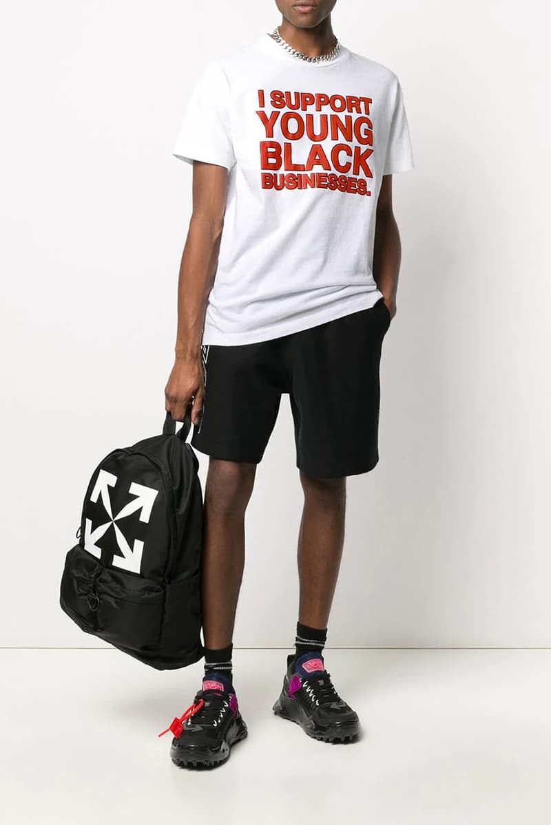 Off-White™️ がチャリティーを目的に新たなプロジェクト “I Support Young Black Businesses”を始動 Off-White™ "Support Young Black Businesses" Hoodie tee shirt charity design release date info buy colorway chicago cred virgil abloh