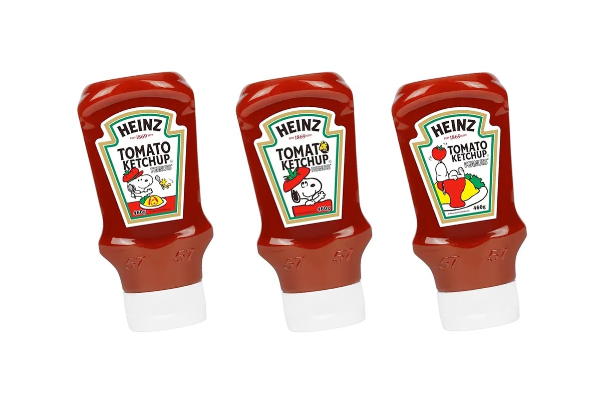 ハインツのケチャップボトルがピーナッツ仕様になって登場 PEANUTS Celebrates 70 Years With Limited Heinz Ketchup Bottles condiments snoopy 