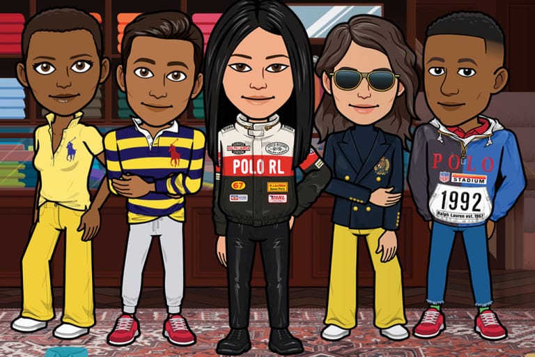 Ralph Lauren がアバター制作アプリ Bitmoji 用のバーチャルコレクションを発表