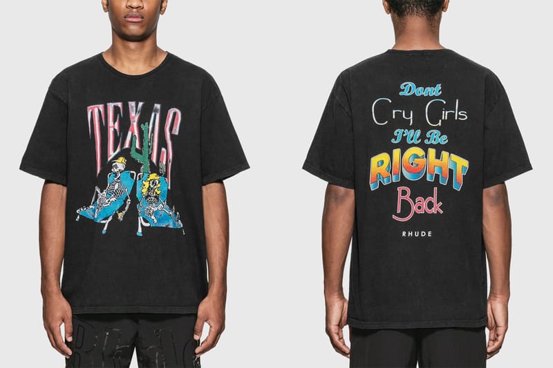 RHUDE からヴィンテージ加工が施された新作Tシャツが登場