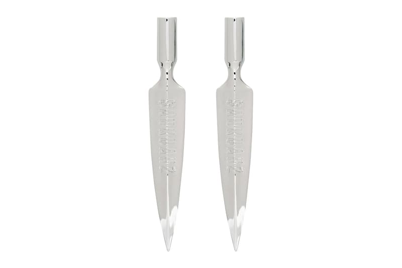 中国発の新進気鋭ブランド SANKUANZ が AirPods 専用のイヤフォン・イアリングを発売 SANKUANZ Silver Blade AirPods Earrings Release Info Buy Price SSENSE