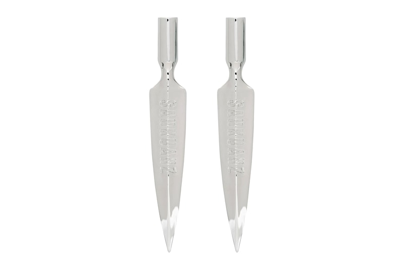 中国発の新進気鋭ブランド SANKUANZ が AirPods 専用のイヤフォン・イアリングを発売 SANKUANZ Silver Blade AirPods Earrings Release Info Buy Price SSENSE
