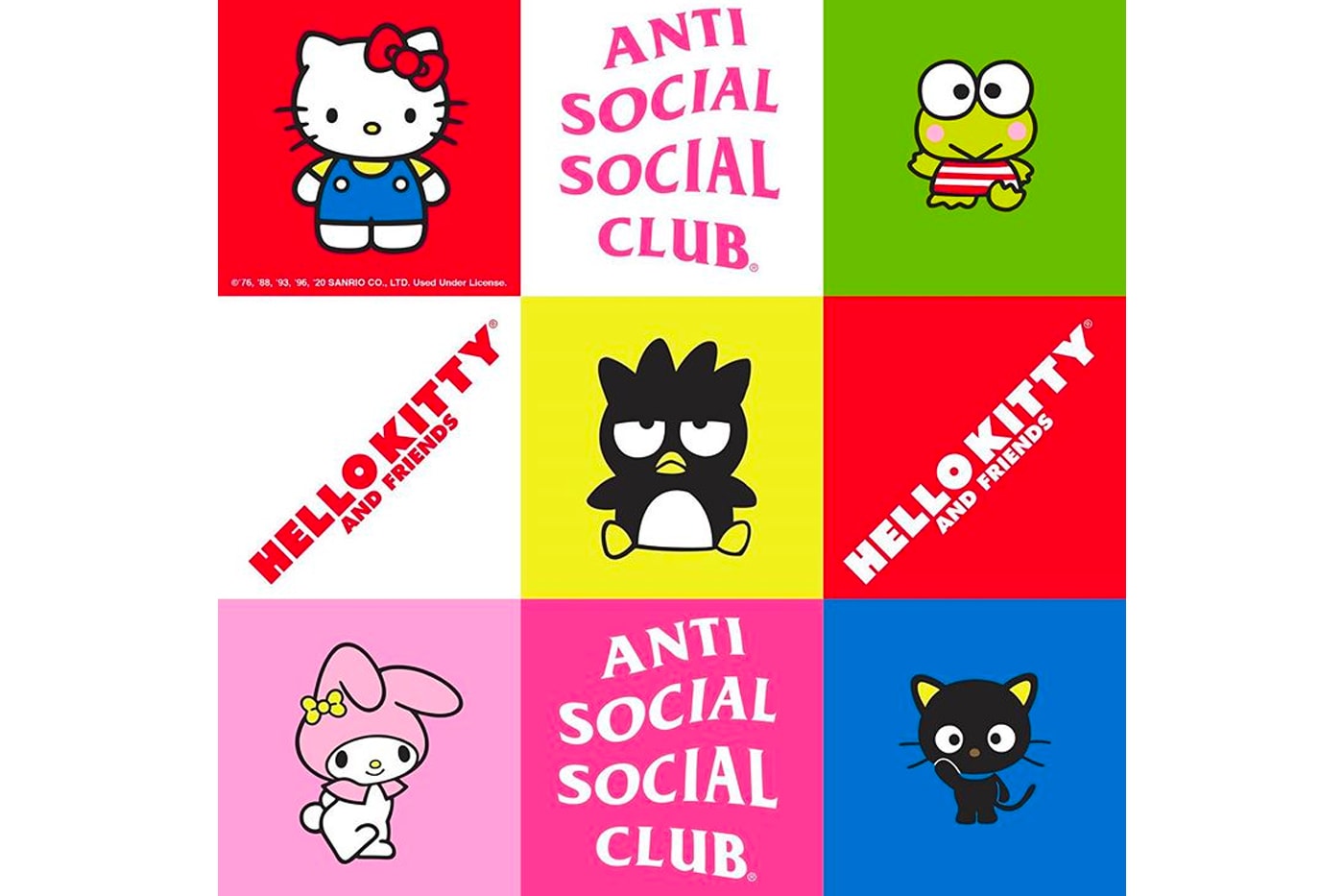 アンチ・ソーシャル・ソーシャル・クラブがサンリオとのコラボをアナウンス Anti Social Social Club Teases Upcoming Sanrio Collaboration
