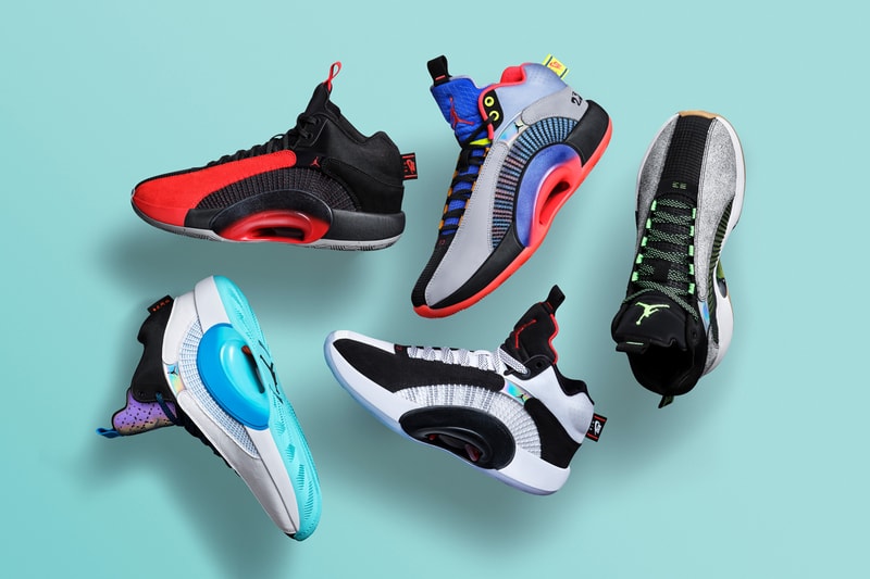 エアジョーダン35の全貌が明らかに air michael jordan brand 35 center of gravity fire red warrior bayou boys morpho guo ailun rui hachimura jayson tatum zion williamson official release date info photos price store list buying guide