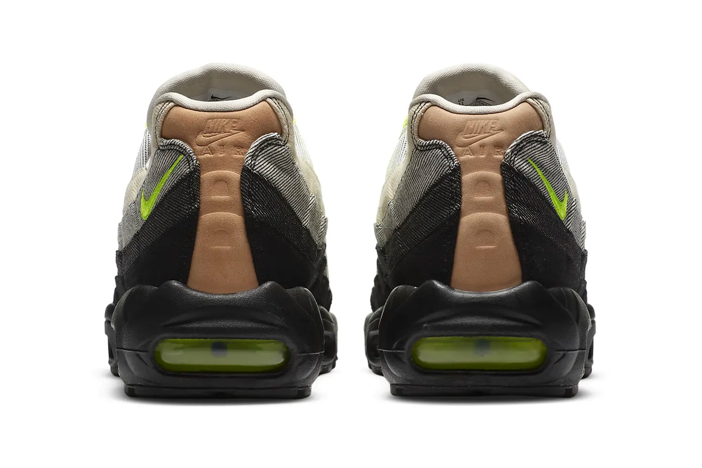 デンハム x ナイキからデニム素材を用いたエアマックス95が登場 Denham Nike Air Max 95 Air Max 90 DD9519-001 CU1646-400 Release footwear sneakers denim kicks shoes 