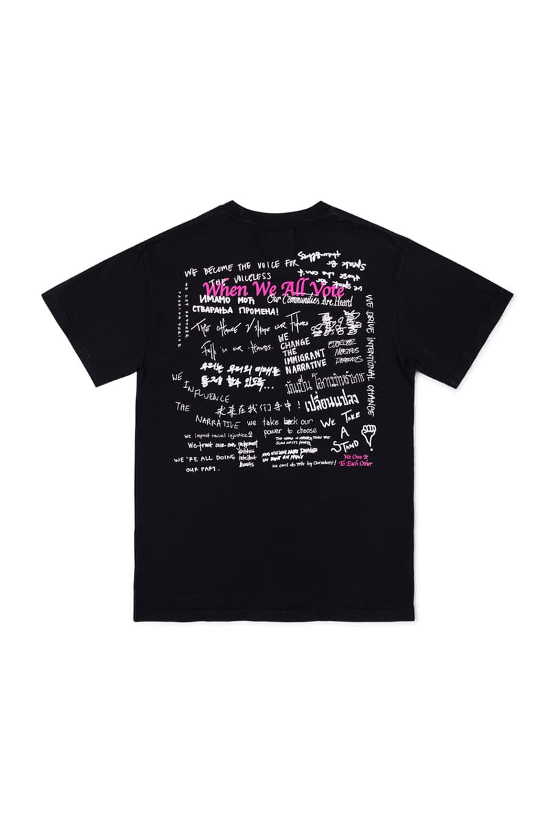 DOVER STREET MARKET が選挙投票の参加を促すべくSTÜSSY や Off-White™️ など25組を招聘したコレクションを発表 Dover Street Market x When We All Vote WWAV Capsule Collection USA NY LA Los Angeles New York Michelle Obama Alastair McKimm Alex Israel Ari Marcopoulos Bravado Beastie Boys Guns N’ Roses Selena Gomez Cactus Plant Flea Market Cam Hicks Dan Colen – Sky High Farm Denim Tears Exchange Program Goodfight Honey Dijon Hood By Air Ignored Prayers Infinite Archives artwork by Adeshola Makinde IRAK Marc Jacobs Maroon World Matt McCormick Midland Agency Off - White Sci - Fi Fantasy Stüssy Vaquera