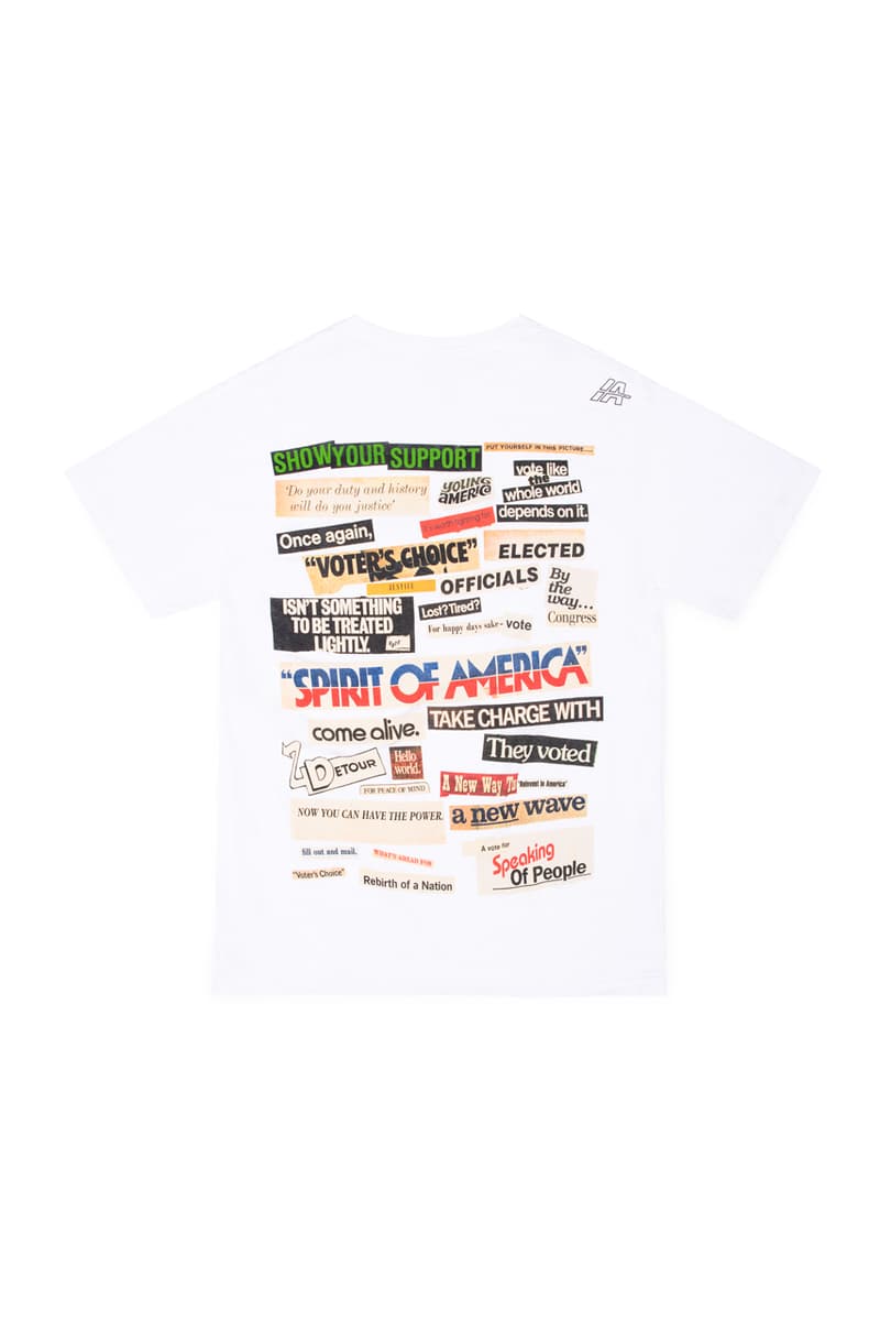 DOVER STREET MARKET が選挙投票の参加を促すべくSTÜSSY や Off-White™️ など25組を招聘したコレクションを発表 Dover Street Market x When We All Vote WWAV Capsule Collection USA NY LA Los Angeles New York Michelle Obama Alastair McKimm Alex Israel Ari Marcopoulos Bravado Beastie Boys Guns N’ Roses Selena Gomez Cactus Plant Flea Market Cam Hicks Dan Colen – Sky High Farm Denim Tears Exchange Program Goodfight Honey Dijon Hood By Air Ignored Prayers Infinite Archives artwork by Adeshola Makinde IRAK Marc Jacobs Maroon World Matt McCormick Midland Agency Off - White Sci - Fi Fantasy Stüssy Vaquera
