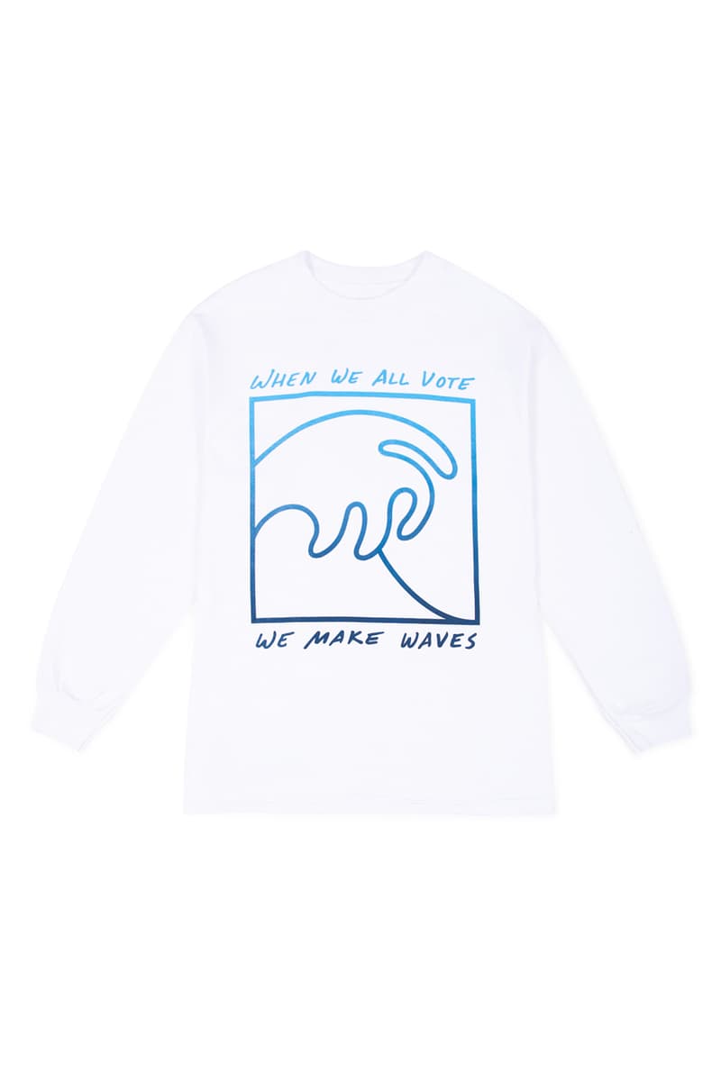 DOVER STREET MARKET が選挙投票の参加を促すべくSTÜSSY や Off-White™️ など25組を招聘したコレクションを発表 Dover Street Market x When We All Vote WWAV Capsule Collection USA NY LA Los Angeles New York Michelle Obama Alastair McKimm Alex Israel Ari Marcopoulos Bravado Beastie Boys Guns N’ Roses Selena Gomez Cactus Plant Flea Market Cam Hicks Dan Colen – Sky High Farm Denim Tears Exchange Program Goodfight Honey Dijon Hood By Air Ignored Prayers Infinite Archives artwork by Adeshola Makinde IRAK Marc Jacobs Maroon World Matt McCormick Midland Agency Off - White Sci - Fi Fantasy Stüssy Vaquera