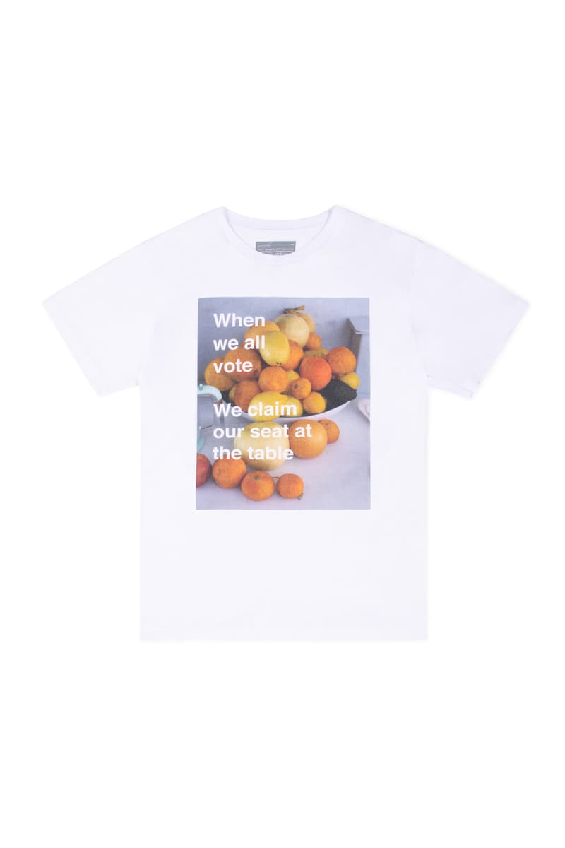 DOVER STREET MARKET が選挙投票の参加を促すべくSTÜSSY や Off-White™️ など25組を招聘したコレクションを発表 Dover Street Market x When We All Vote WWAV Capsule Collection USA NY LA Los Angeles New York Michelle Obama Alastair McKimm Alex Israel Ari Marcopoulos Bravado Beastie Boys Guns N’ Roses Selena Gomez Cactus Plant Flea Market Cam Hicks Dan Colen – Sky High Farm Denim Tears Exchange Program Goodfight Honey Dijon Hood By Air Ignored Prayers Infinite Archives artwork by Adeshola Makinde IRAK Marc Jacobs Maroon World Matt McCormick Midland Agency Off - White Sci - Fi Fantasy Stüssy Vaquera