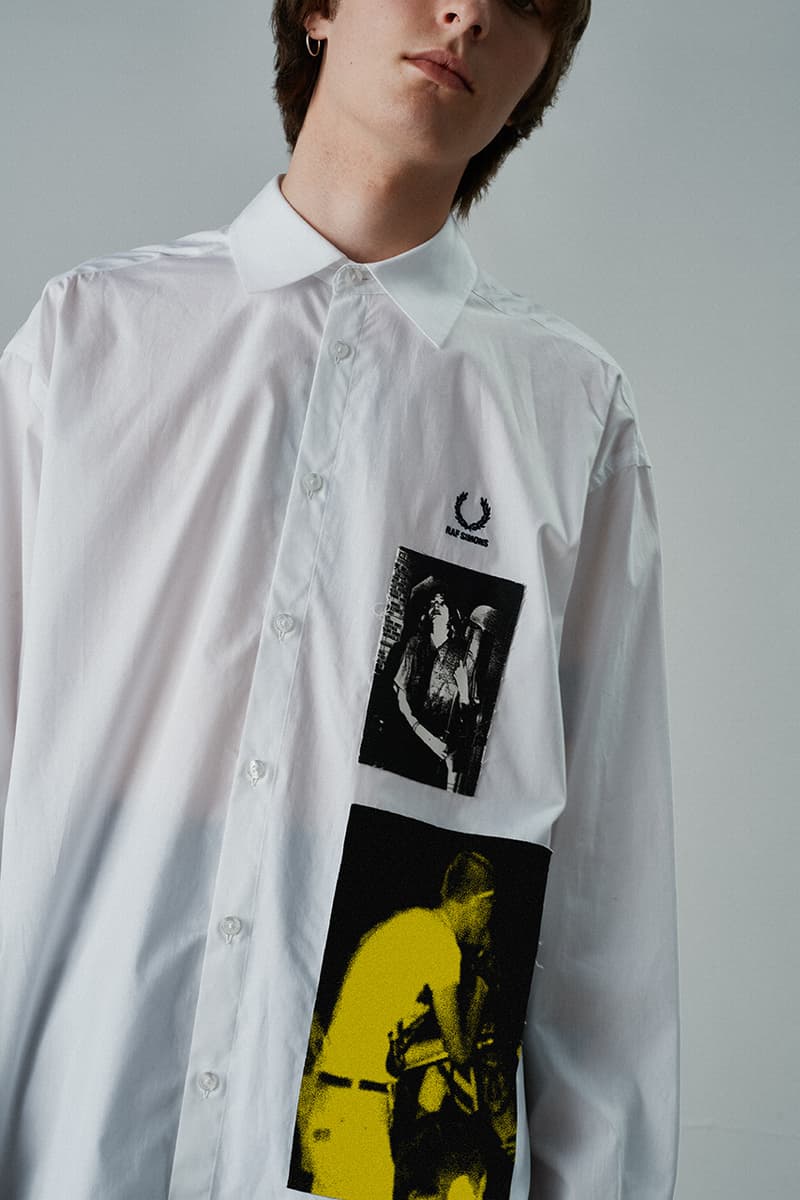 Raf Simons × Fred Perry がロンドンの老舗ライブハウス 『100 Club』へオマージュを捧げた最新コレクションを発表 fred perry Raf Simons fall winter 2020 100 club collection oversized garments where to cop when does it drop