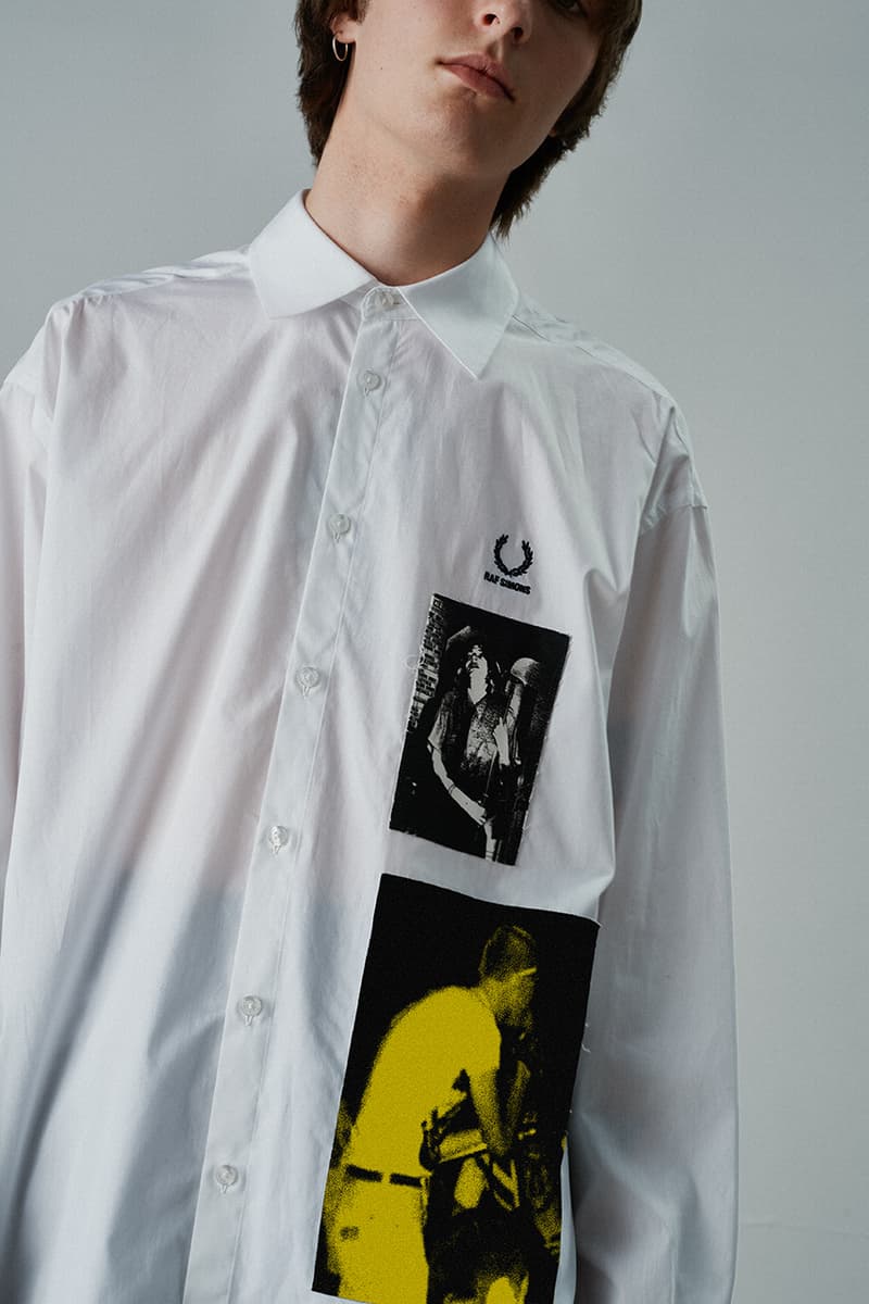 Raf Simons × Fred Perry がロンドンの老舗ライブハウス 『100 Club』へオマージュを捧げた最新コレクションを発表 fred perry Raf Simons fall winter 2020 100 club collection oversized garments where to cop when does it drop