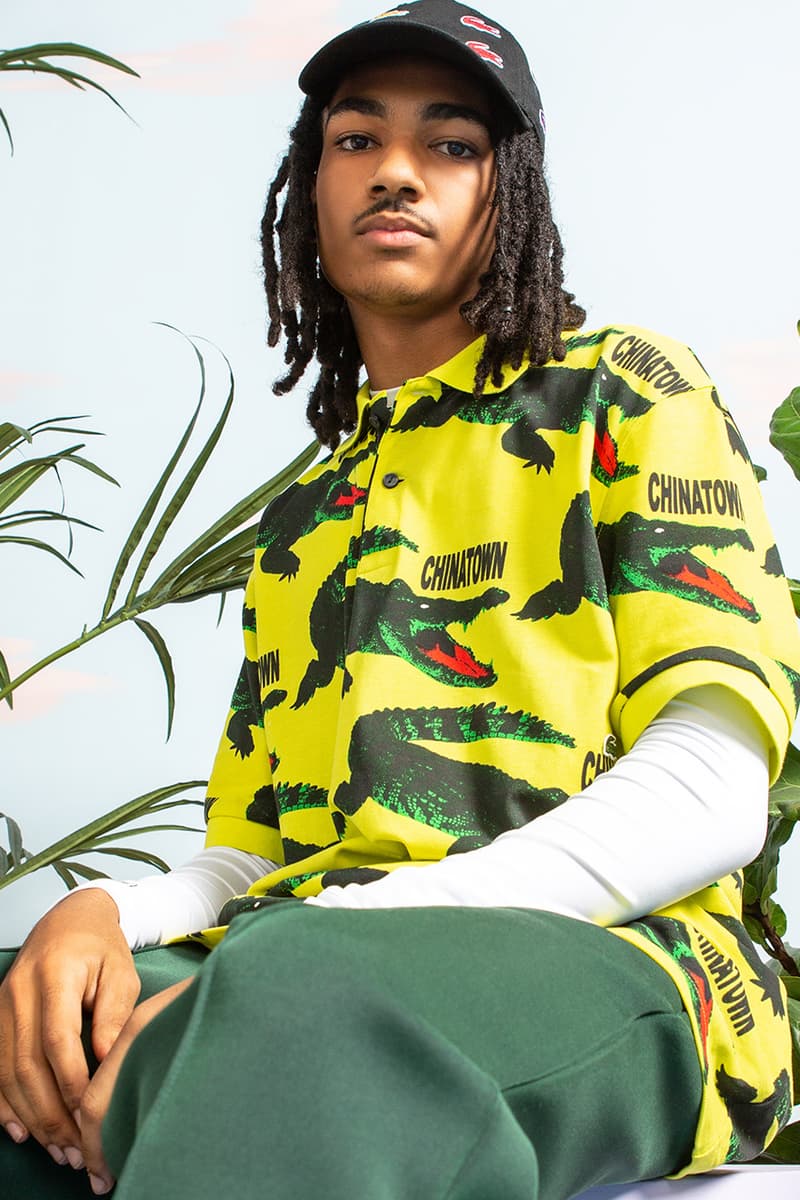 LACOSTE と Chinatown Market によるストリート要素の強いコラボコレクションが登場 Lacoste chinatown market fw20 collaboration logo big crocodile release information where to cop 
