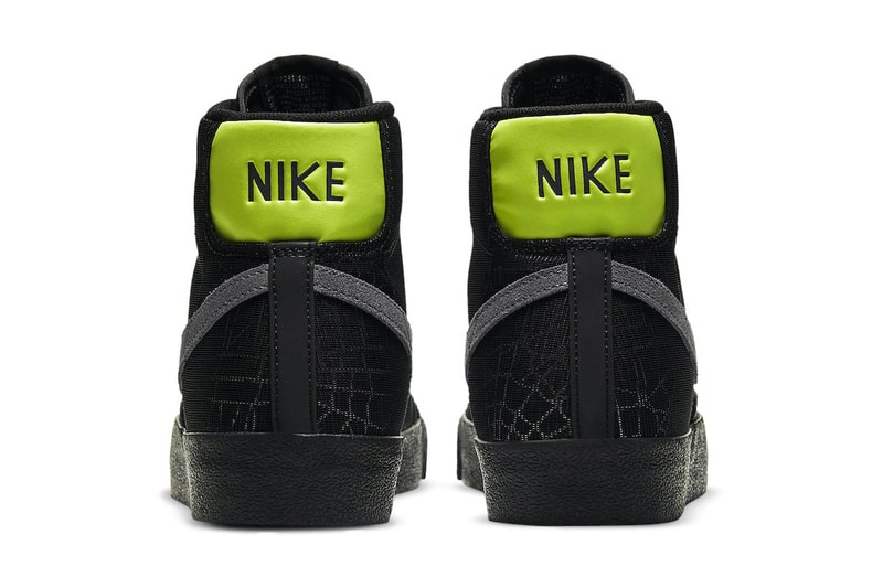 ナイキよりクモの巣を落とし込んだブレーザー ミッド“Spider Web”が登場 Nike Blazer Mid Spider Web Release dc1929-001 Date Info Buy Price Halloween Black 3M Reflective