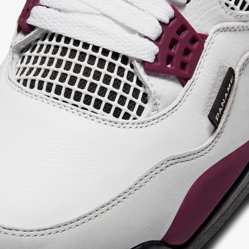 Jordan Brand x PSG によるファン垂涎の最新コラボ Air Jordan 4 が登場 Nike Jordan Brand Air Jordan 4 Paris Saint-Germain FC PSG Jumpman "Bordeaux" Purple Wine France Football Club AJ4 Michael Jordan Black White Neutral Gray