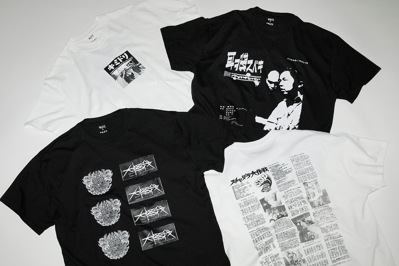 レコードショップ ウェイブよりジャパニーズ・ヒップホップ黎明期のアーティストをフィーチャーしたTシャツがリリース record store wave japanese hip hop artist t-shirts release info