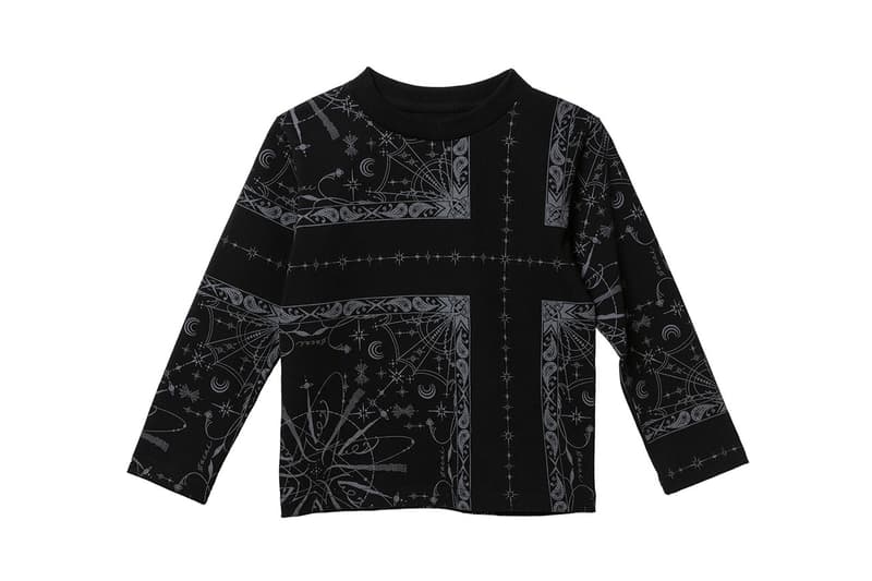 サカイがドクターウーの sacai が Dr.Woo の手がけたバンダナ柄を用いたキッズアイテムを受注販売