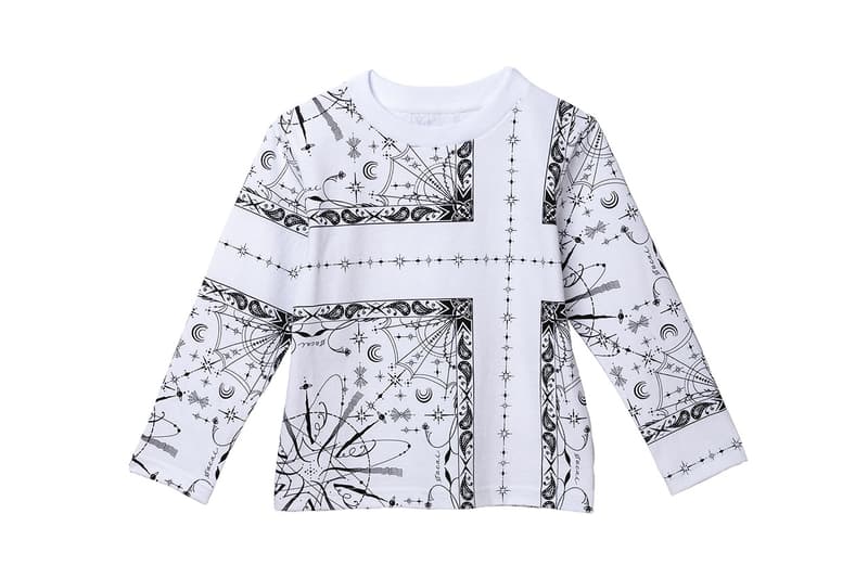 サカイがドクターウーの sacai が Dr.Woo の手がけたバンダナ柄を用いたキッズアイテムを受注販売