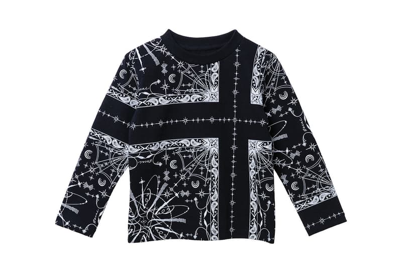 サカイがドクターウーの sacai が Dr.Woo の手がけたバンダナ柄を用いたキッズアイテムを受注販売