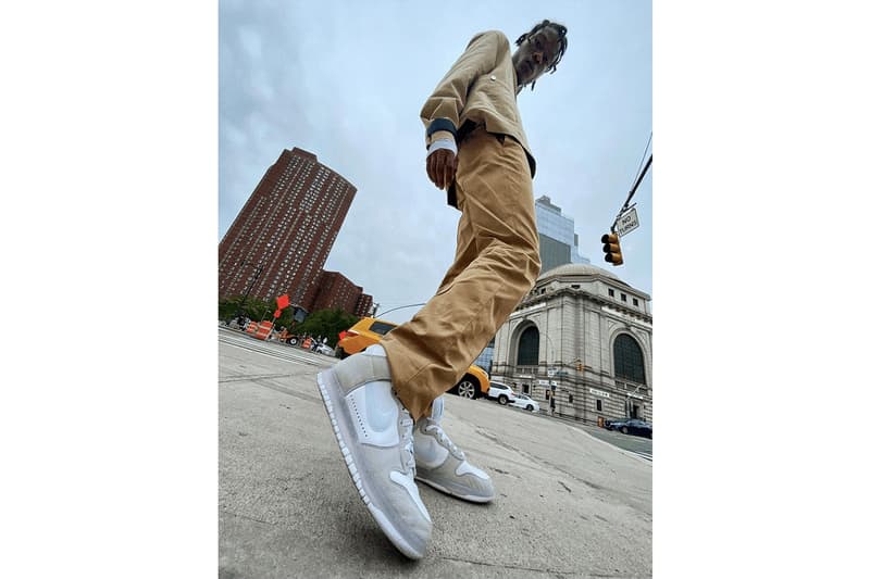 ナイキxスラムジャムの強力タッグから脱構築的なデザインのダンク ハイがリリース Slam Jam x Nike Dunk "Light Gray" & "Black" Release