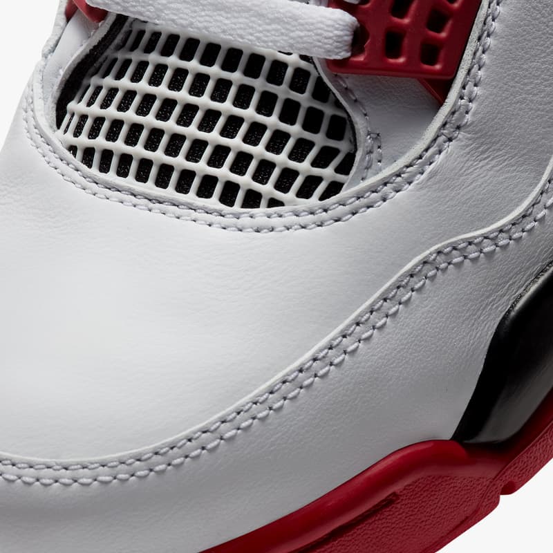 エアジョーダン 4 “Fire Red” がゲリラ発売　air jordan brand 4 fire red white black tech grey DC7770 160 official release date info photos price store list buying guide