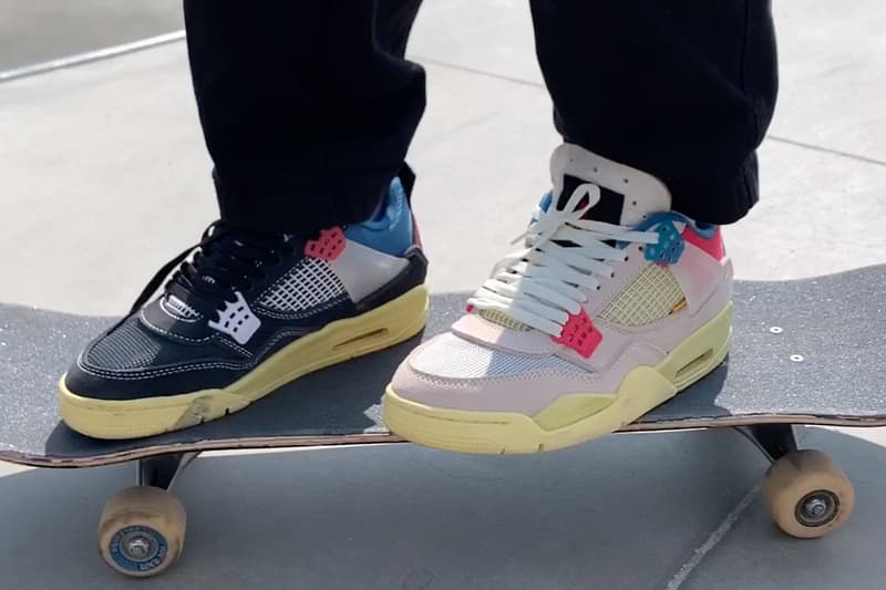 Burberry.Erry Erik Arteaga Skates Union Air Jordan 4 Off-Noir Guava Ice video