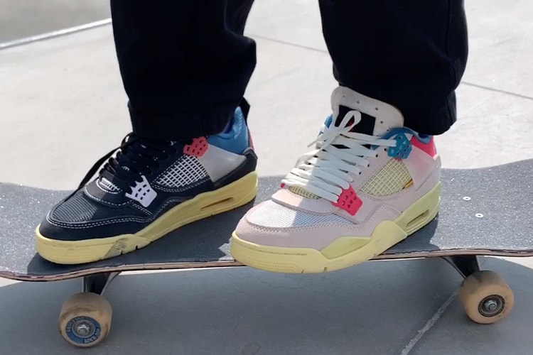 左右色違いの UNION x Air Jordan 4 を着用するスケート動画が公開