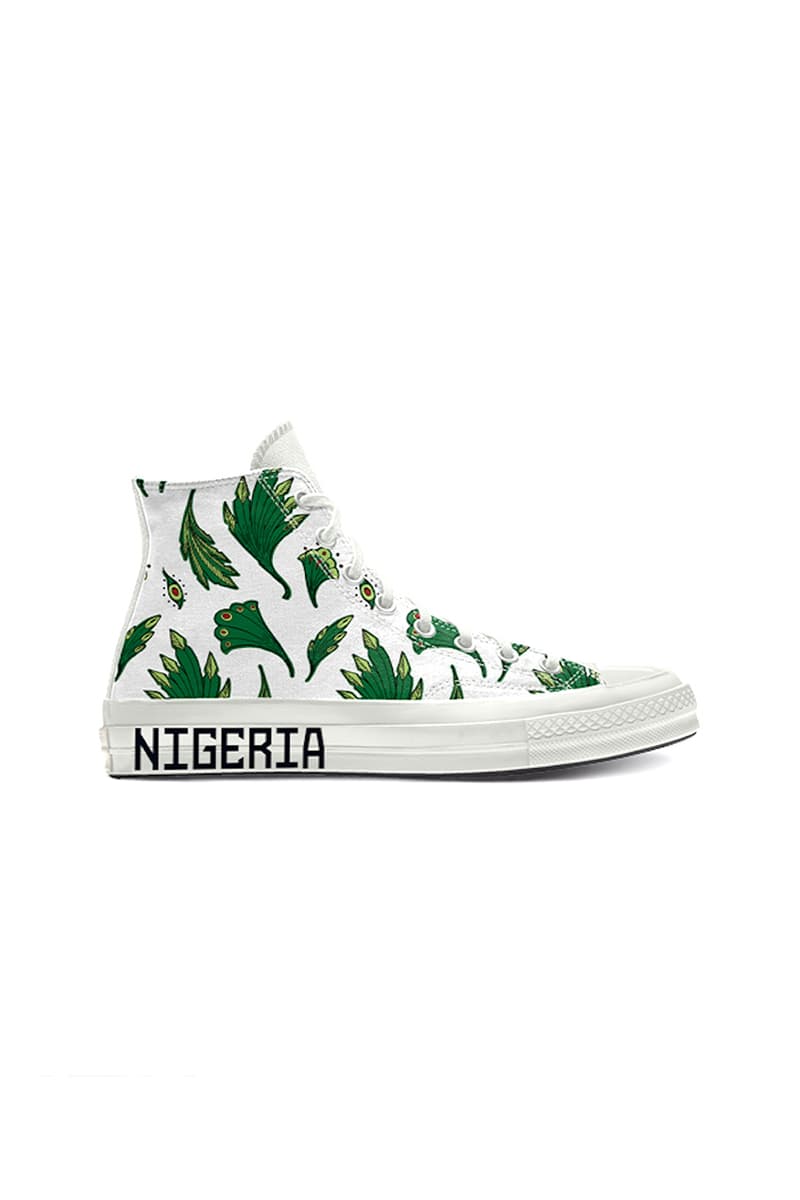 Converse がナイジェリア代表のサッカーチームをテーマにしたカスタマイズ可能な Chuck 70 を発表 converse by you all star high top chuck 70 Nigeria naija 2020 release information