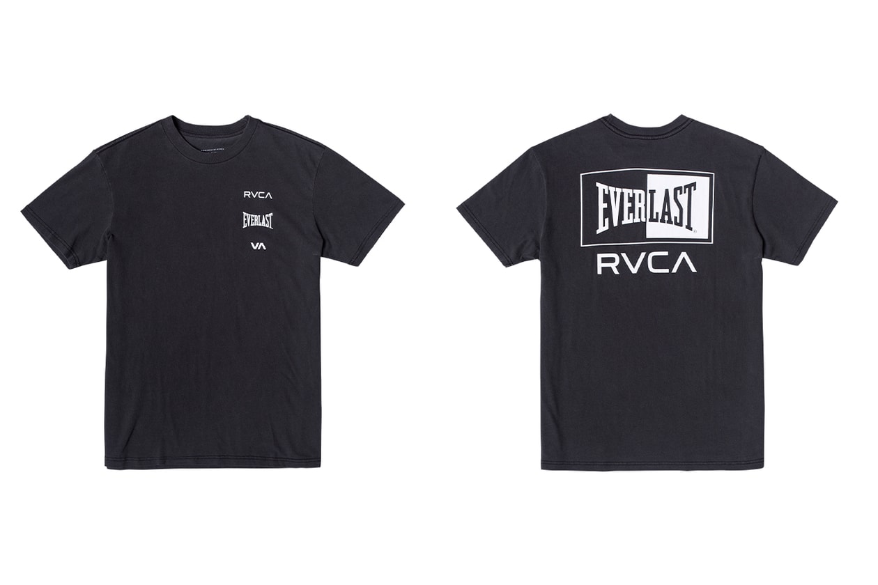 RVCA ルーカ× EVERLAST エバーラスト から両者のネームロゴが施されたコラボコレクションが登場