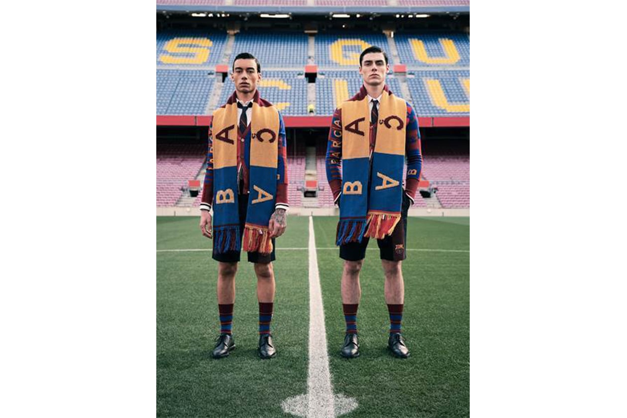 トム ブラウンよりバルセロナとのカプセルコレクションがリリース FC Barcelona Barca Foundation x Thom Browne Teaser